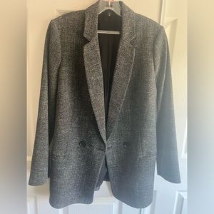 Express Textured Double Breasted Blazer